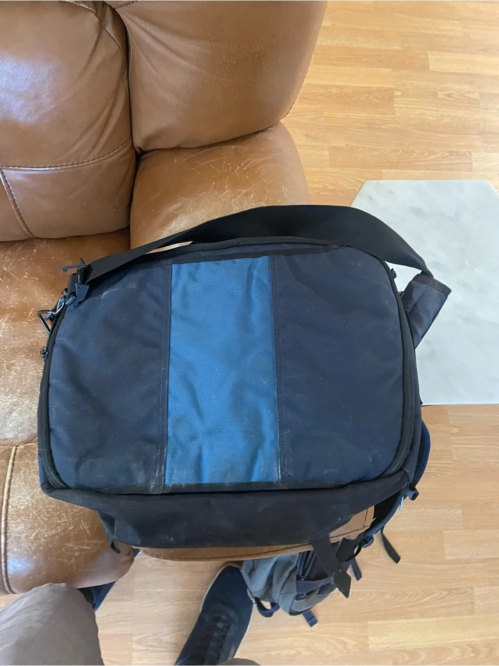 Timbuk2 Blue and Black Messenger Bag